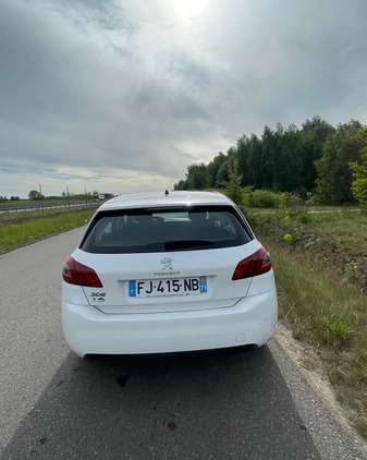 Peugeot 308 cena 45900 przebieg: 187000, rok produkcji 2019 z Sulmierzyce małe 46